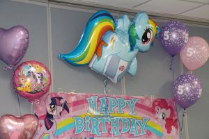 Happy Birthday Balloons at The HUB Recreation Center in Marion Illinois