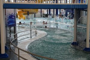 Kids Having Fun in the Lazy River at The HUB Recreation Center in Marion Illinois