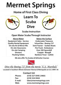 Learn to Scuba Dive with Mermet Springs Flyer at The HUB Recreation Center