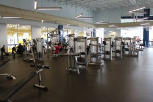 Machine Weights in the Fitness Center at The HUB Recreation Center